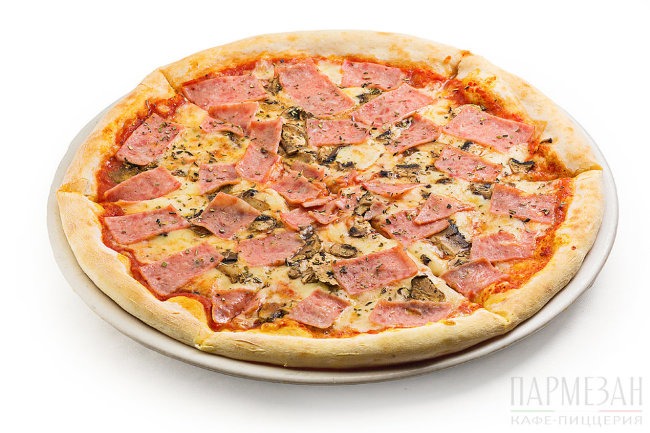 Пицца Ветчина и грибы Пицца Ветчина и грибы